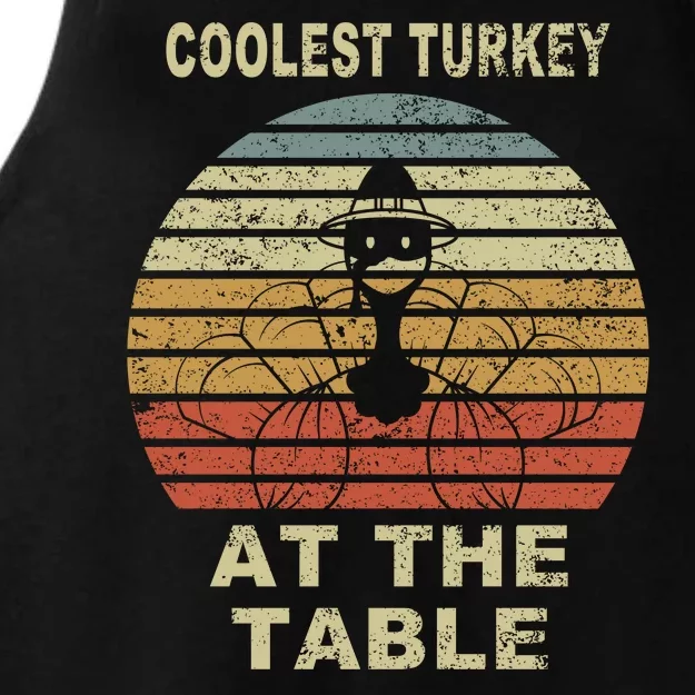 Coolest Turkey At The Table Vintage Ladies Tri-Blend Wicking Tank