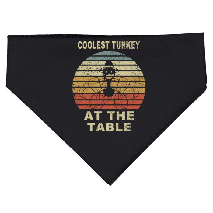 Coolest Turkey At The Table Vintage USA-Made Doggie Bandana