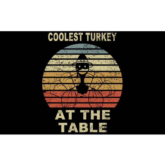 Coolest Turkey At The Table Vintage Bumper Sticker