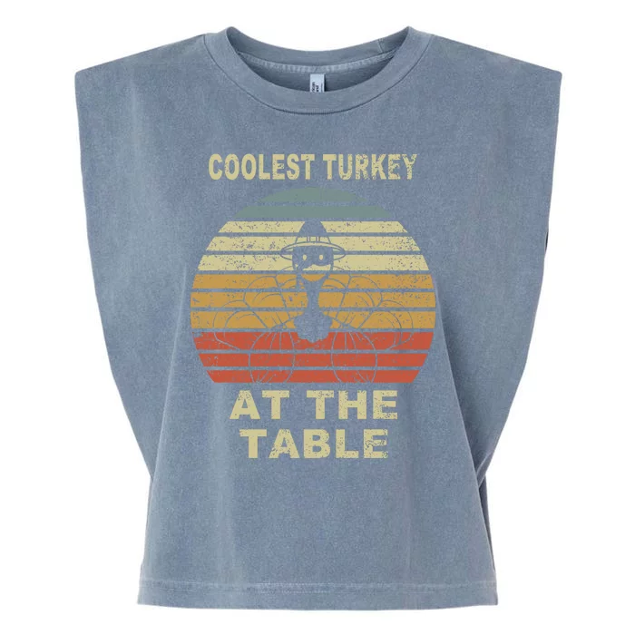 Coolest Turkey At The Table Vintage Garment-Dyed Women's Muscle Tee