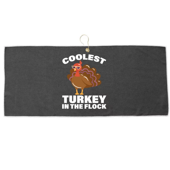 Coolest Turkey In The Flock Large Microfiber Waffle Golf Towel