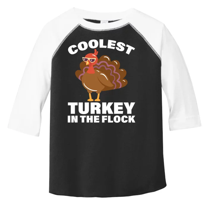 Coolest Turkey In The Flock Toddler Fine Jersey T-Shirt