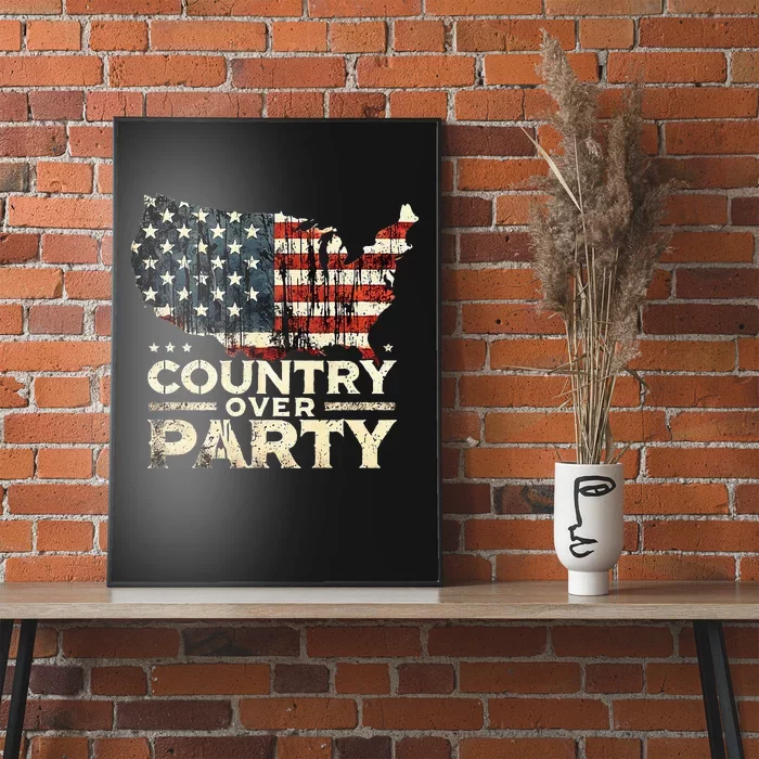 Country Over Party Democracy Matters Poster