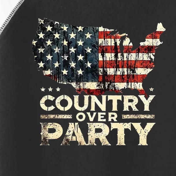 Country Over Party Democracy Matters Toddler Fine Jersey T-Shirt