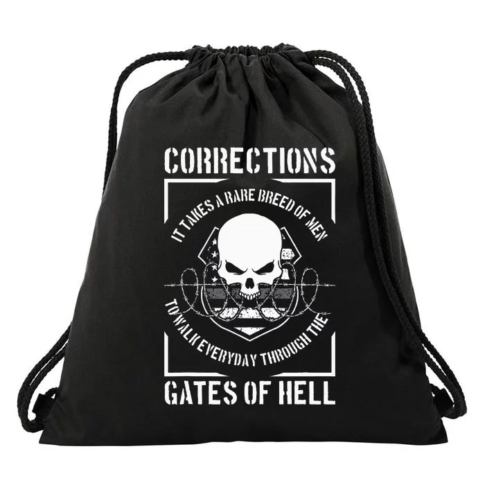 Correctional Officer Proud Corrections Officer Drawstring Bag