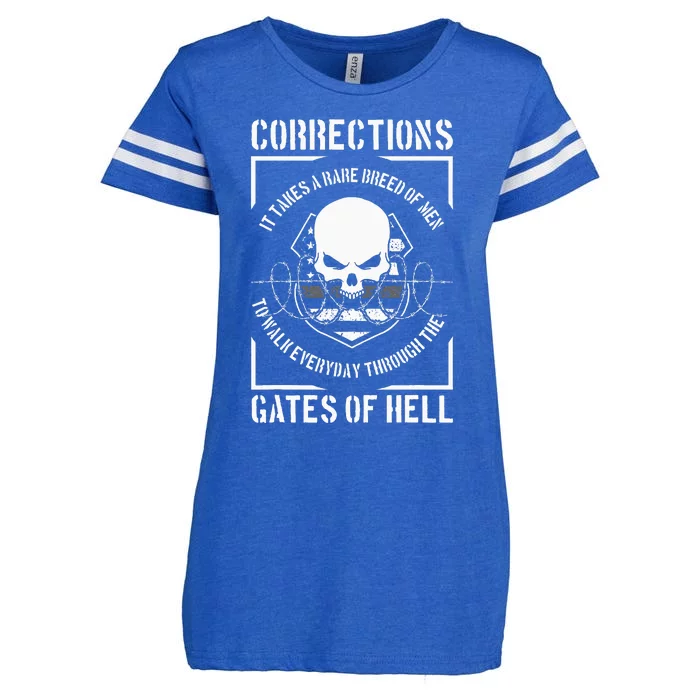 Correctional Officer Proud Corrections Officer Enza Ladies Jersey Football T-Shirt