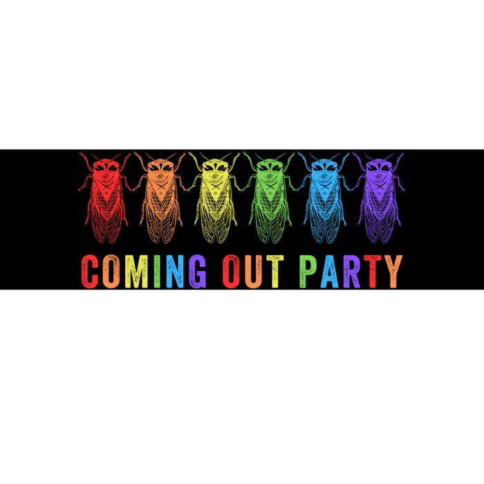 Coming Out Party Cicadas Bug Enthusiast Cicada Emergence Cicada Summer 2024 Bumper Sticker