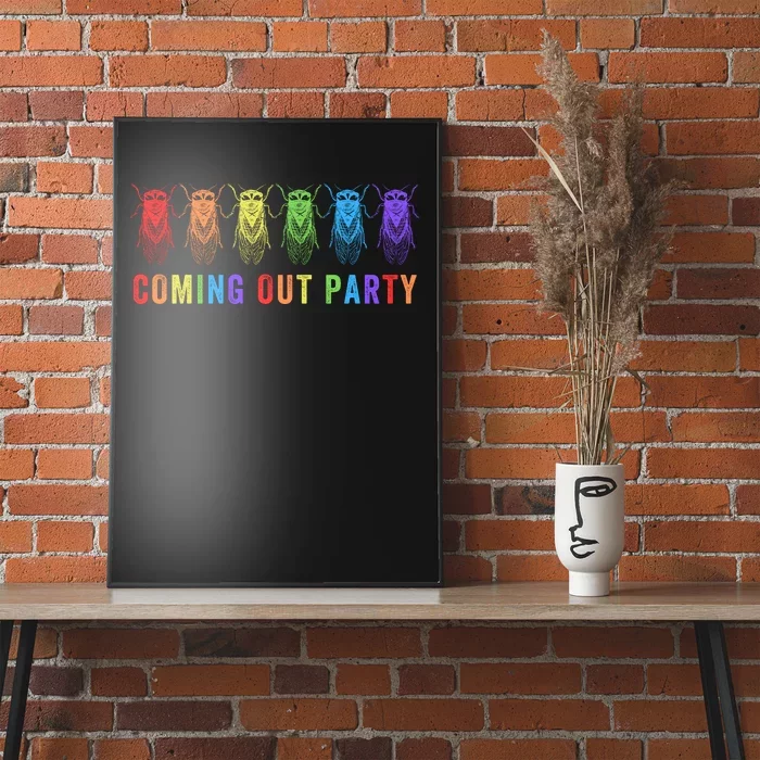 Coming Out Party Cicadas Bug Enthusiast Cicada Emergence Cicada Summer 2024 Poster