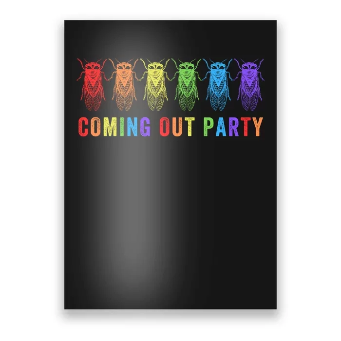 Coming Out Party Cicadas Bug Enthusiast Cicada Emergence Cicada Summer 2024 Poster