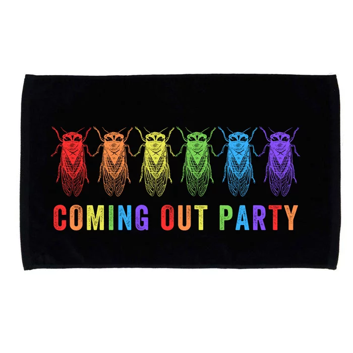 Coming Out Party Cicadas Bug Enthusiast Cicada Emergence Cicada Summer 2024 Microfiber Hand Towel