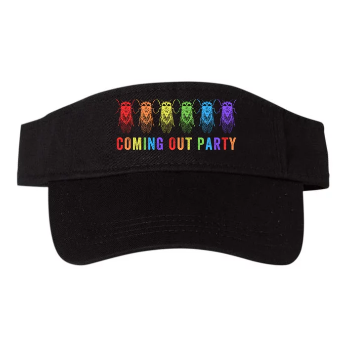 Coming Out Party Cicadas Bug Enthusiast Cicada Emergence Cicada Summer 2024 Valucap Bio-Washed Visor