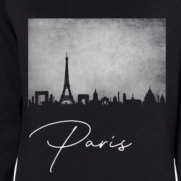 City Of Paris France Womens California Wash Sweatshirt