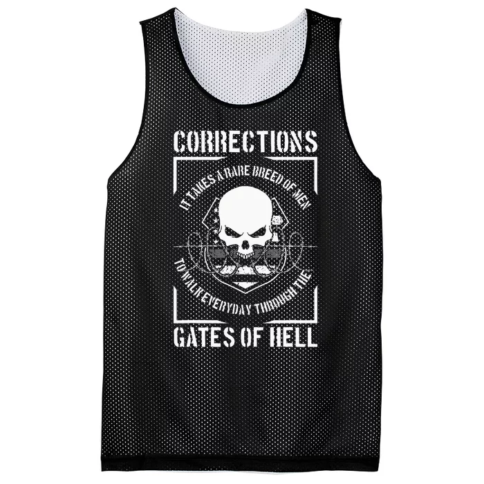 Correctional Officer Proud Corrections Officer Mesh Reversible Basketball Jersey Tank