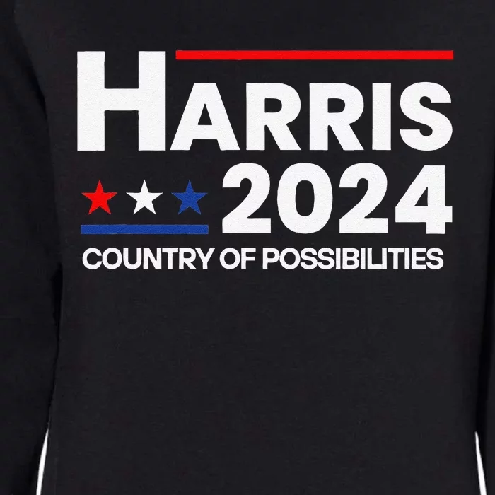 Country Of Possibilities Kamalaharris 2024 President Vote Womens California Wash Sweatshirt