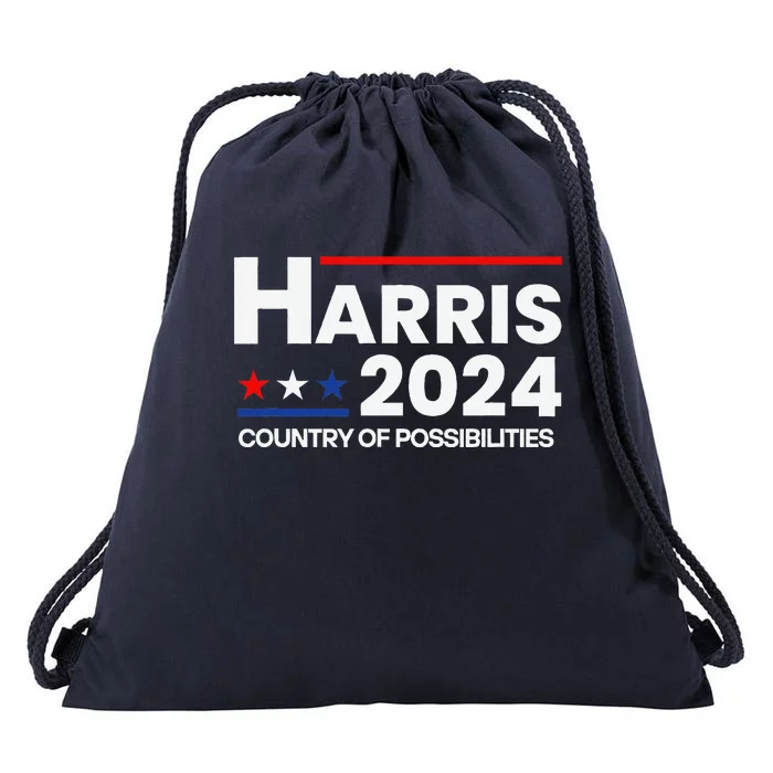 Country Of Possibilities Kamalaharris 2024 President Vote Drawstring Bag