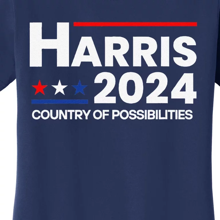 Country Of Possibilities Kamalaharris 2024 President Vote Women's T-Shirt