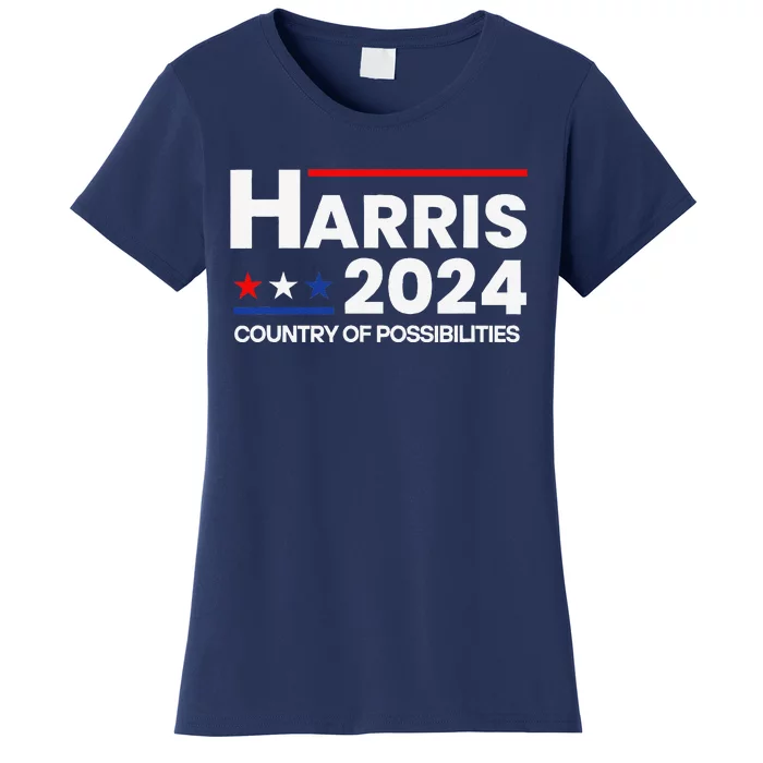 Country Of Possibilities Kamalaharris 2024 President Vote Women's T-Shirt