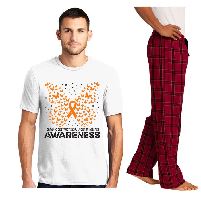 Chronic Obstructive Pulmonary Disease Butterfly Awareness Pajama Set