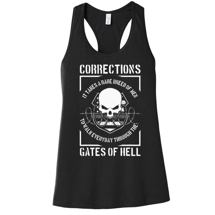 Correctional Officer Proud Corrections Officer Women's Racerback Tank