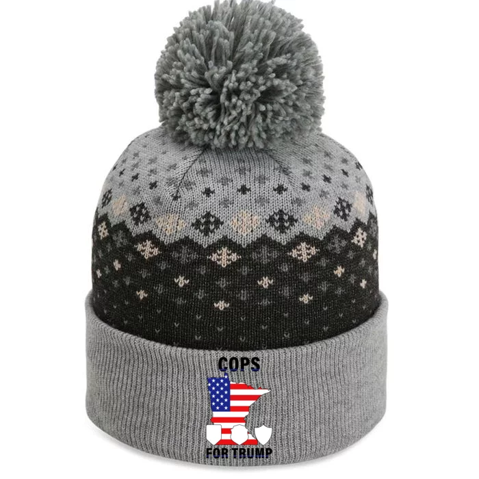 Cops For Trump The Baniff Cuffed Pom Beanie