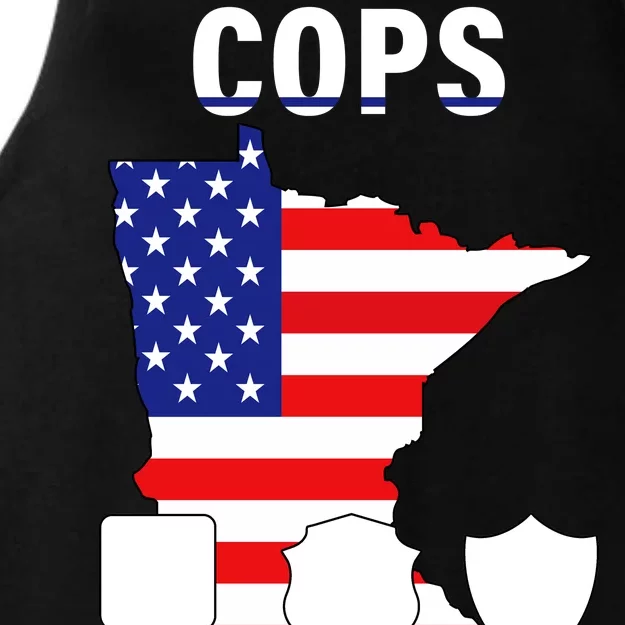 Cops For Trump Ladies Tri-Blend Wicking Tank