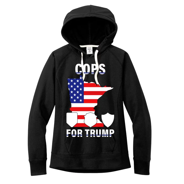 Cops For Trump Women's Fleece Hoodie