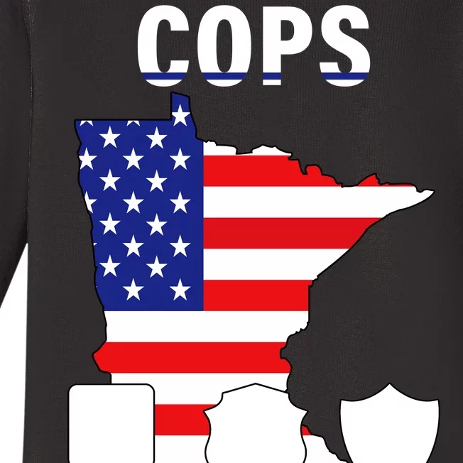 Cops For Trump Baby Long Sleeve Bodysuit