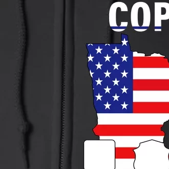 Cops For Trump Full Zip Hoodie