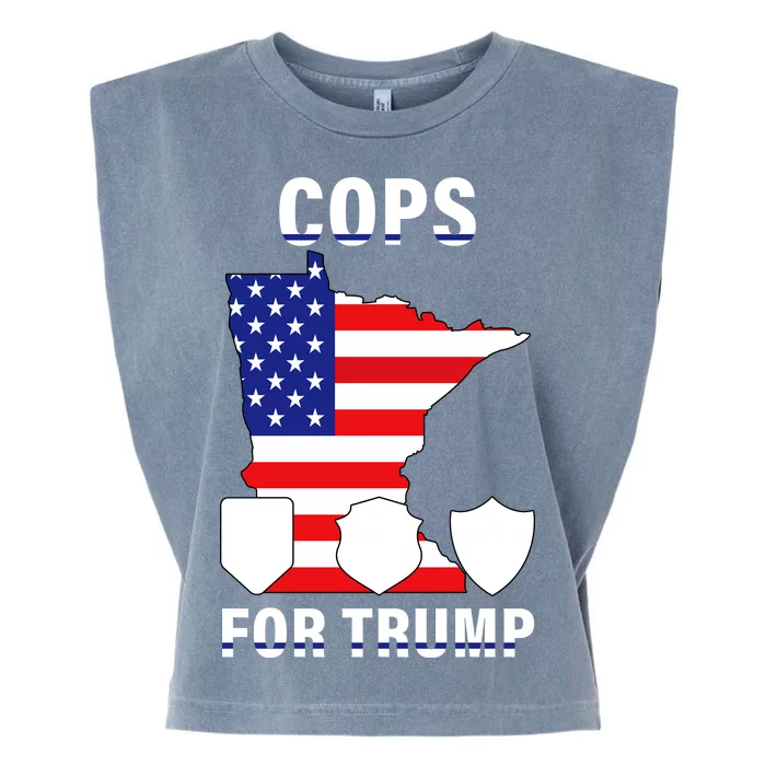 Cops For Trump Garment-Dyed Women's Muscle Tee