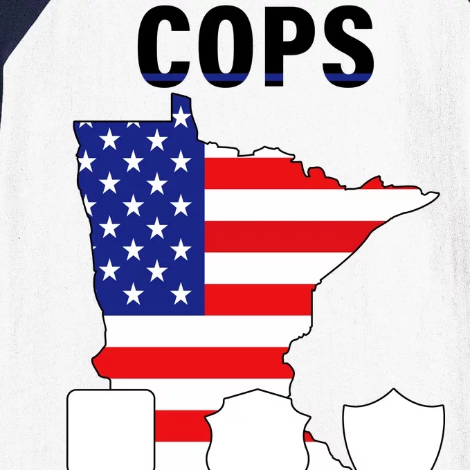 Cops For Trump Baseball Sleeve Shirt