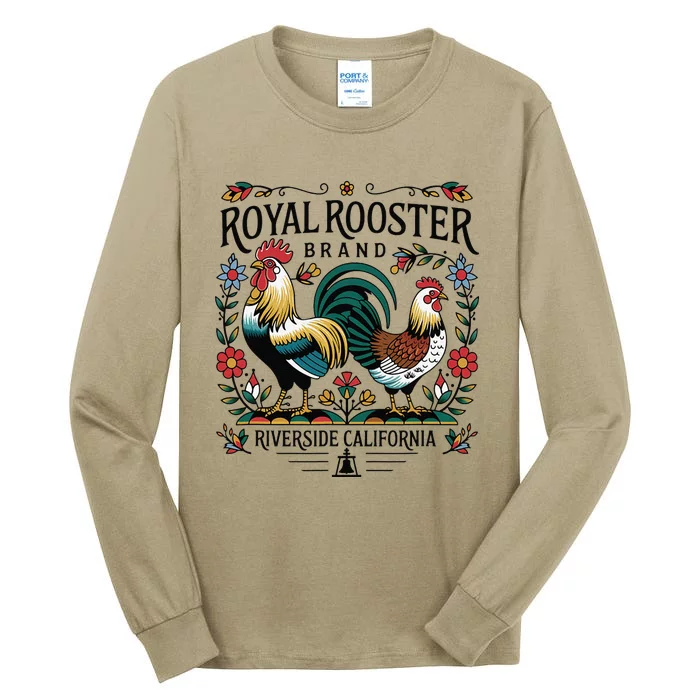 City Of Riverside California Royal Rooster Brand Tall Long Sleeve T-Shirt