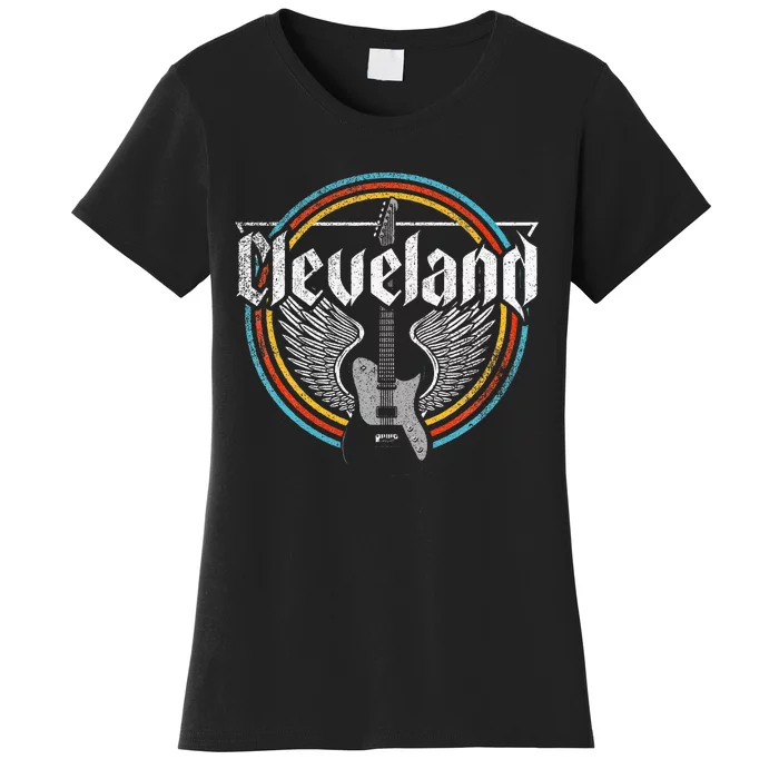 Cleveland Ohio Rock Music Retro Graphic Women's T-Shirt