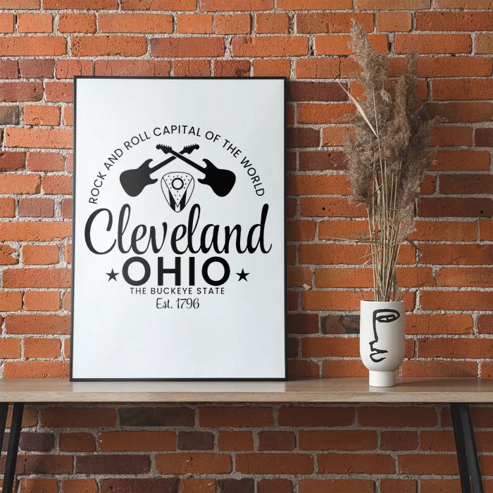 Cleveland Ohio Rock And Roll Capital Est 1796 Souvenir Poster