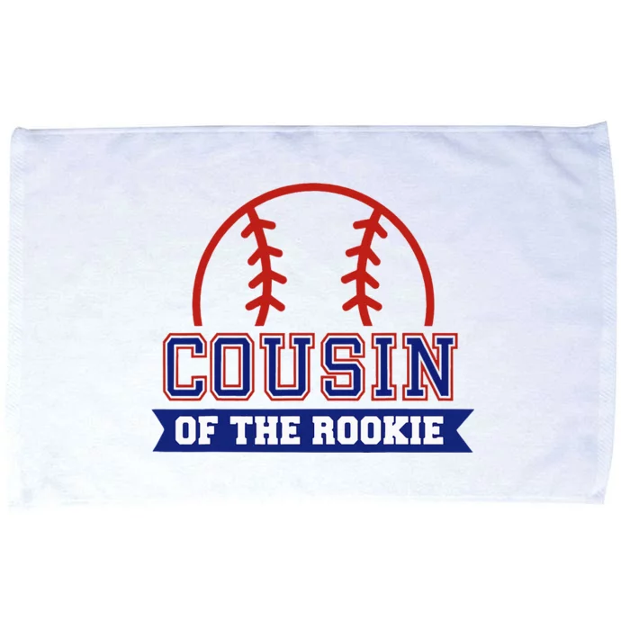 Cousin Of Rookie 1st Birthday Baseball Theme Matching Party Microfiber Hand Towel