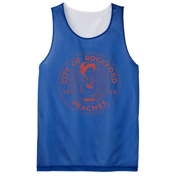 City Of Rockford Peaches Baseball Gift Mesh Reversible Basketball Jersey Tank