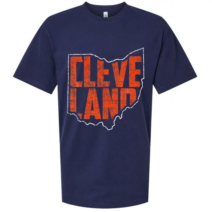 Cleveland Ohio Retro Souvenir Sueded Cloud Jersey T-Shirt