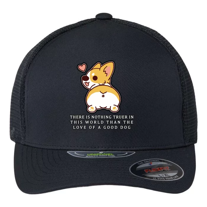 Corgi Butt Love A Dog Flexfit Unipanel Trucker Cap