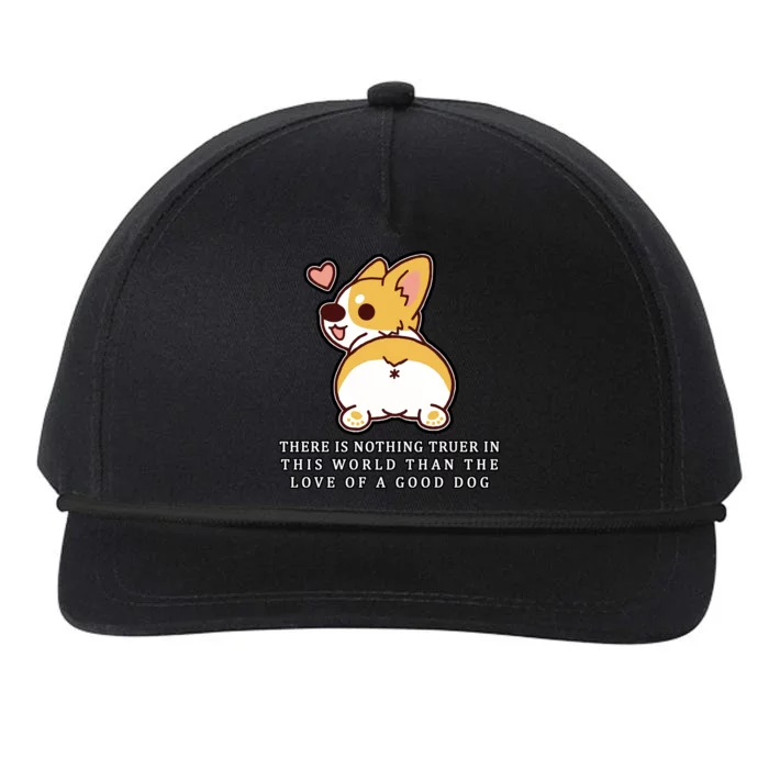 Corgi Butt Love A Dog Snapback Five-Panel Rope Hat