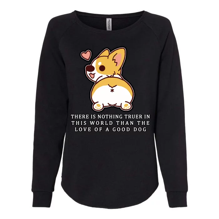 Corgi Butt Love A Dog Womens California Wash Sweatshirt