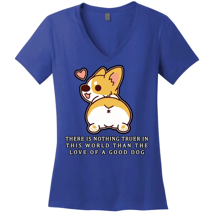 Corgi Butt Love A Dog Women's V-Neck T-Shirt