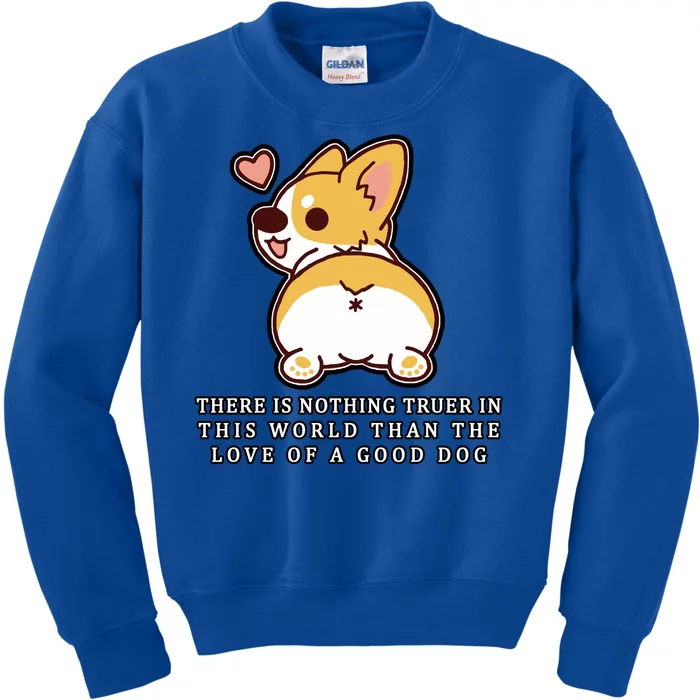 Corgi Butt Love A Dog Kids Sweatshirt