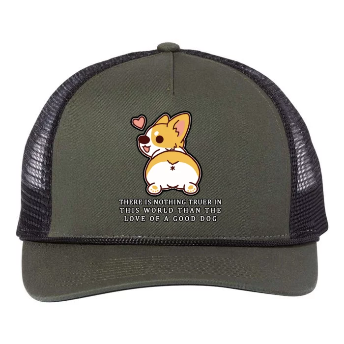 Corgi Butt Love A Dog Retro Rope Trucker Hat Cap