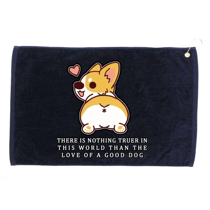 Corgi Butt Love A Dog Grommeted Golf Towel