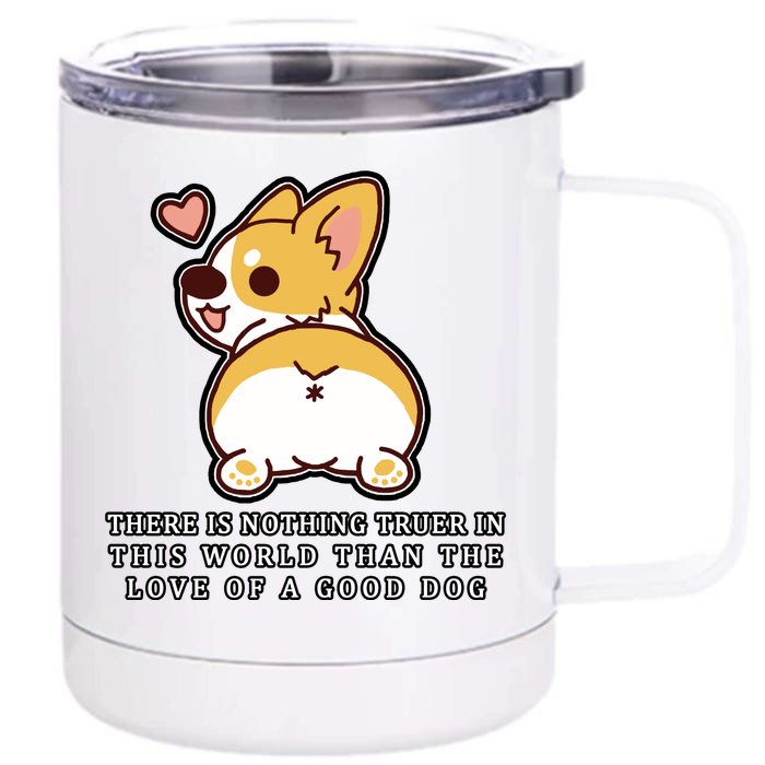 Corgi Butt Love A Dog Front & Back 12oz Stainless Steel Tumbler Cup