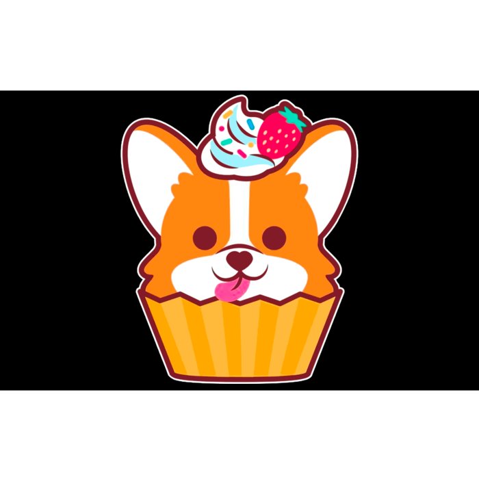 Corgi Cupcake Kawii Bumper Sticker