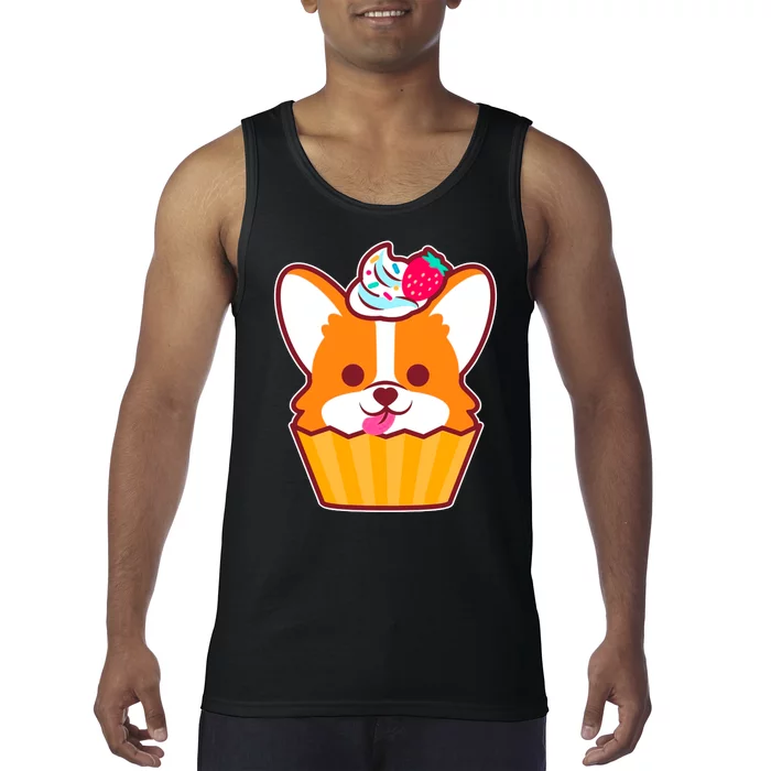 Corgi Cupcake Kawii Tank Top