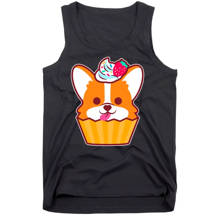 Corgi Cupcake Kawii Tank Top