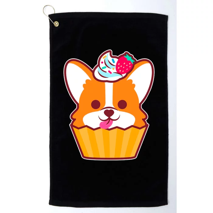 Corgi Cupcake Kawii Platinum Collection Golf Towel