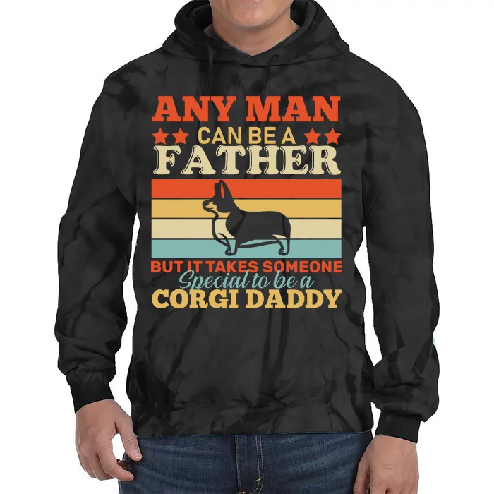 Corgi Father Tie Dye Hoodie