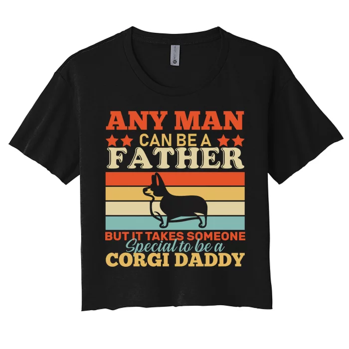 Corgi Father Women's Crop Top Tee